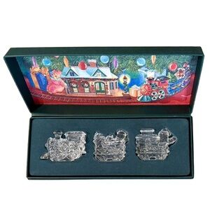 Waterford Marquis Crystal Train Set, NIB